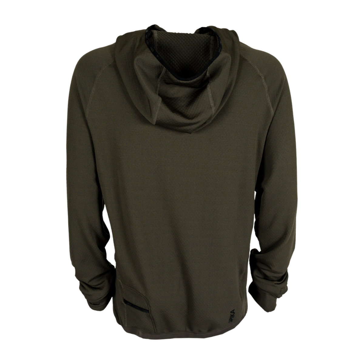 MensMicrofleeceHoodieOliveBack