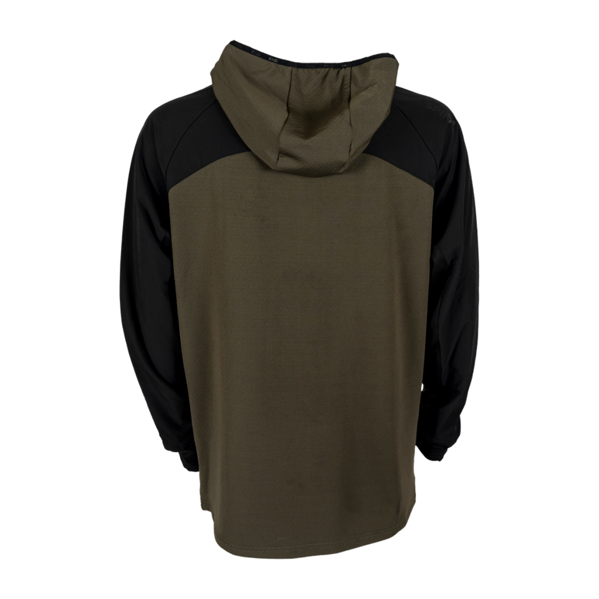 MensMicrofleeceZip_ThroughHoodieOliveBack