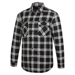 MensOpenFrontFlanneletteRM123SOFGrey-Black