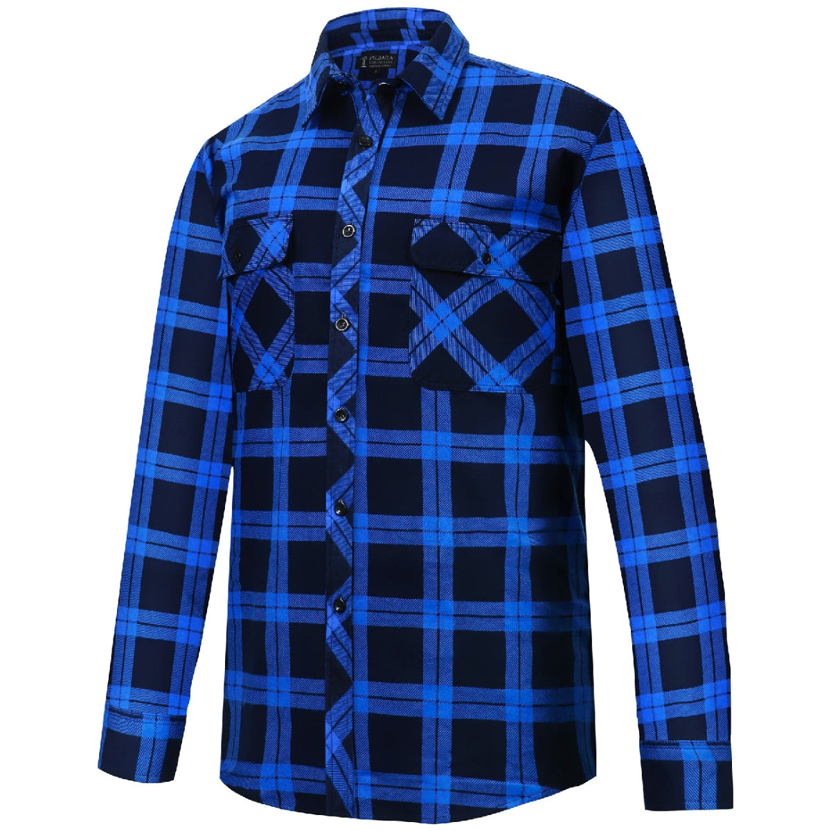 MensOpenFrontFlanneletteRM123SOFROYAL-NAVY