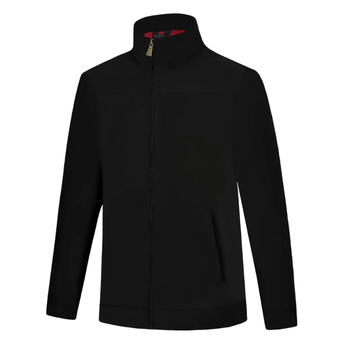 MensQuiltedJacketRMPC065BlackFront