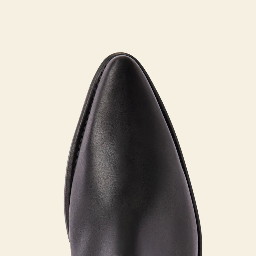 Millicent boot – ebony aniline leather