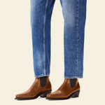 Millicent boot – tan pull-up leather
