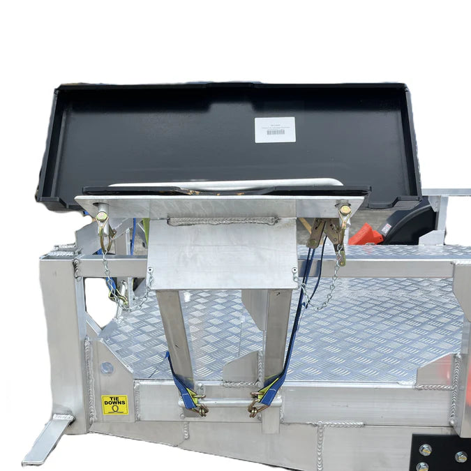 Mini Loader Trailer Power Head Mount 3x Auger Holder