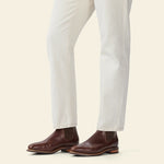 Moriarty boot – mid brown pull-up leather