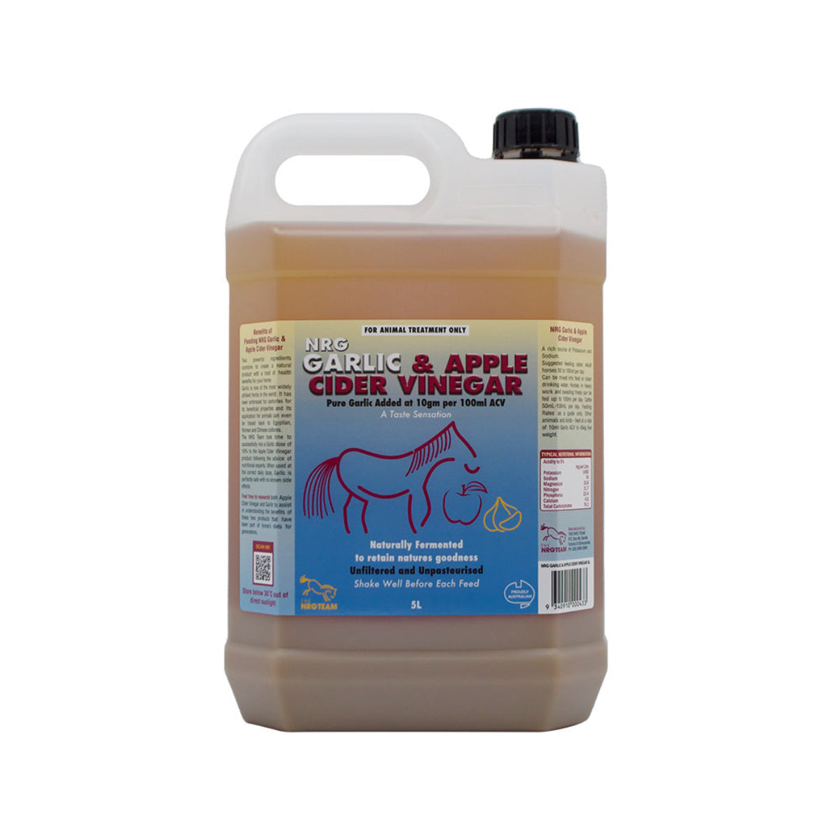 NRGGarlicAppleCiderVinegar5L