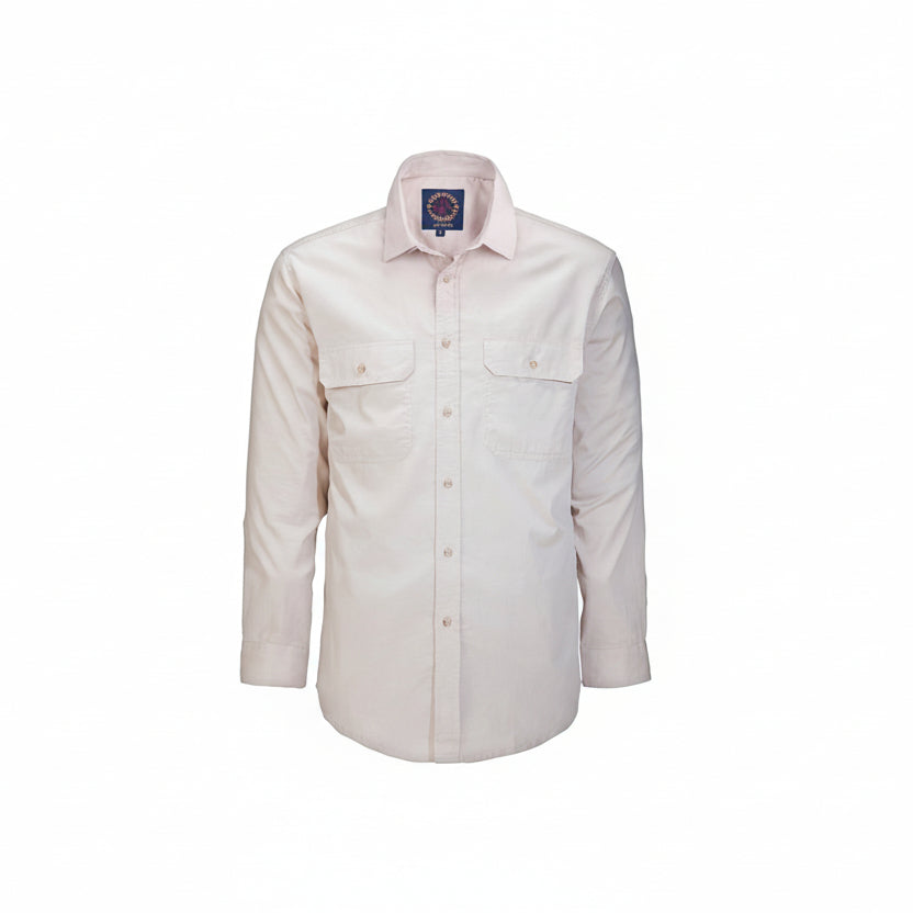 Open Front Men's Pilbara Shirt - Long Sleeve