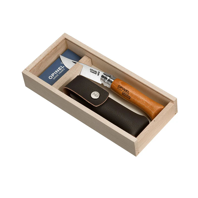Opinel No.08 Carbon Steel Knife with Sheath