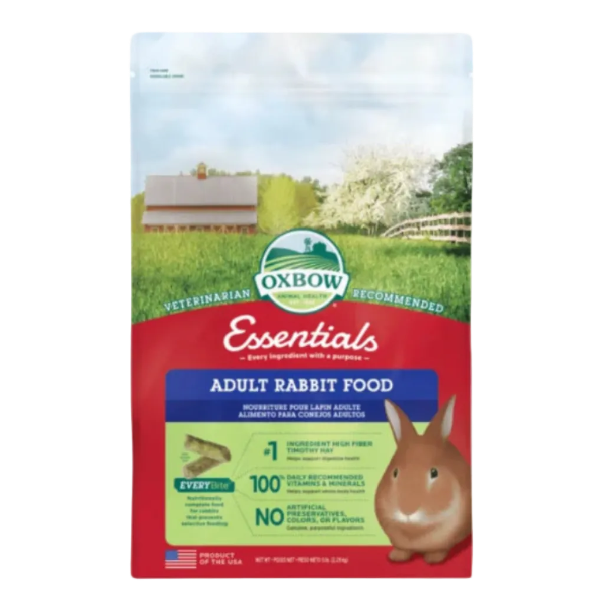 Oxbow Essentials Adult Rabbit Food 2.25kg