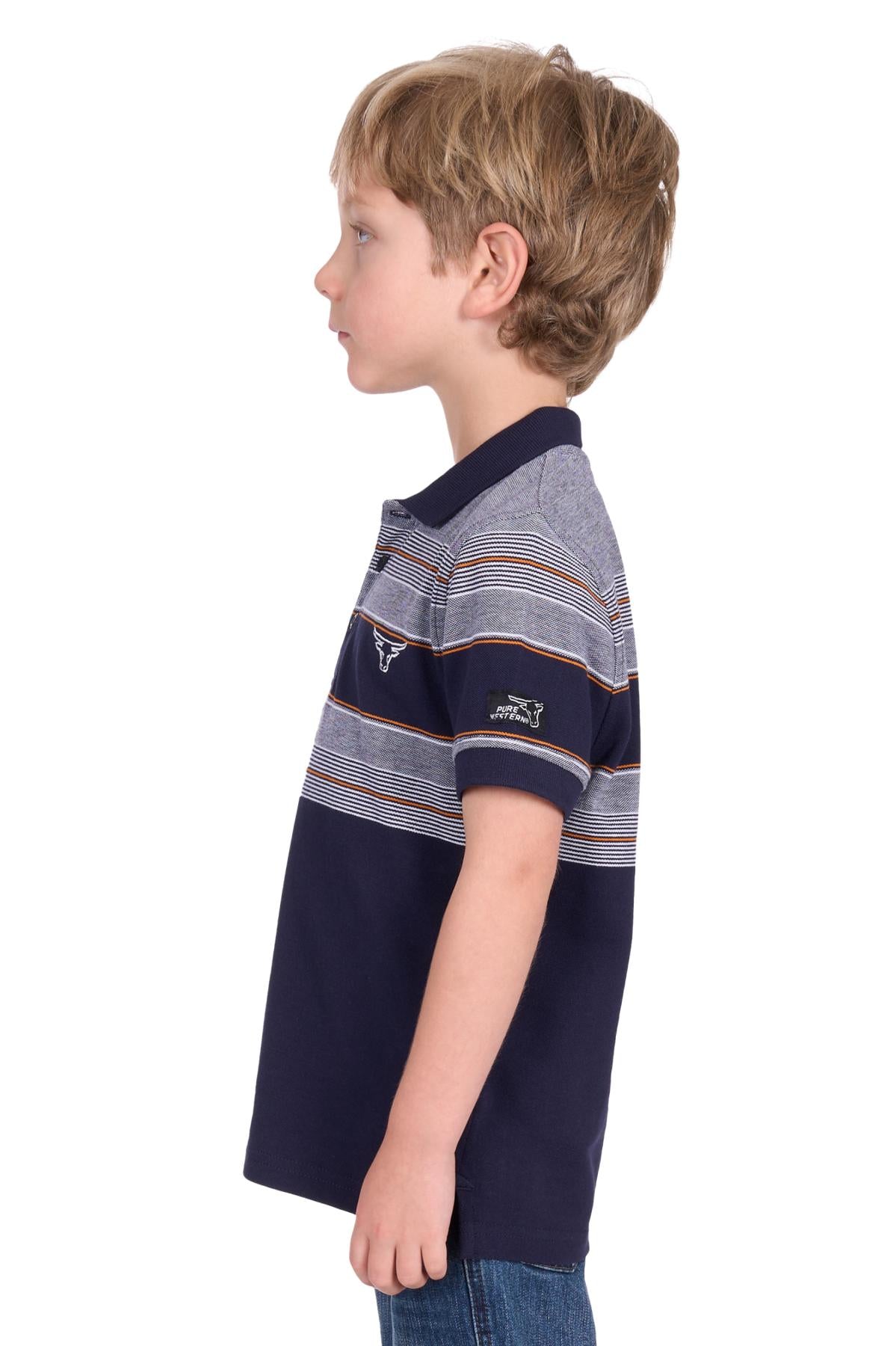 Pure Western BOY’S BRAD SHORT SLEEVE POLO