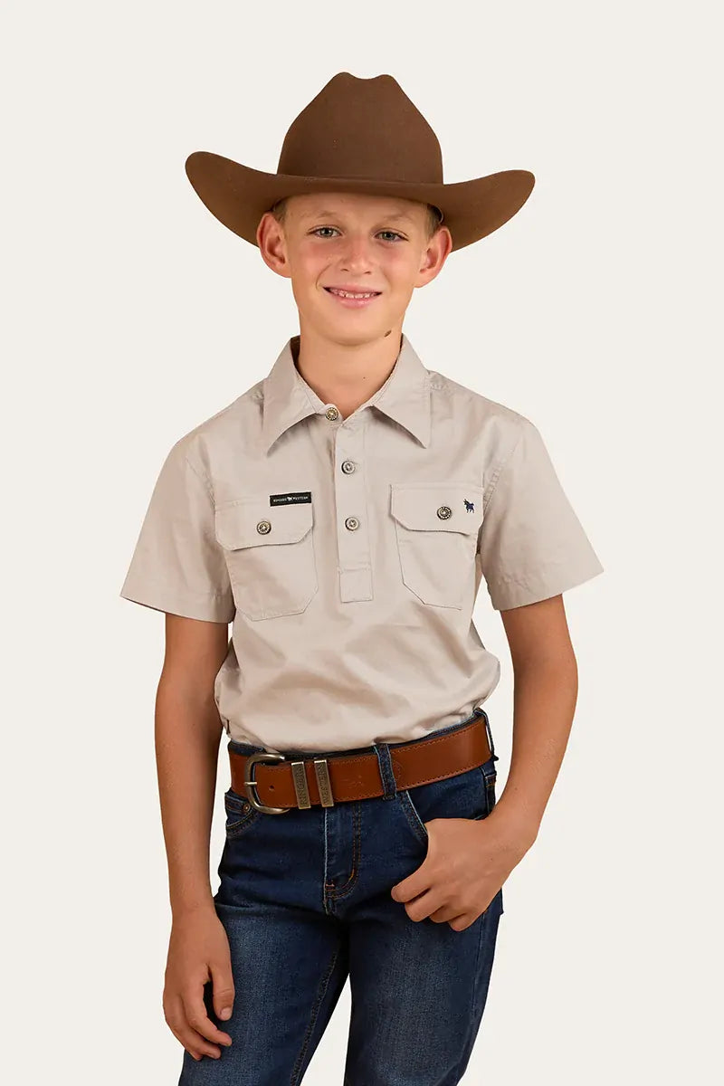Ord River Kids Half Button Short Sleeve Work Shirt