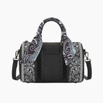 PaisleyBarrelBagBlackFront