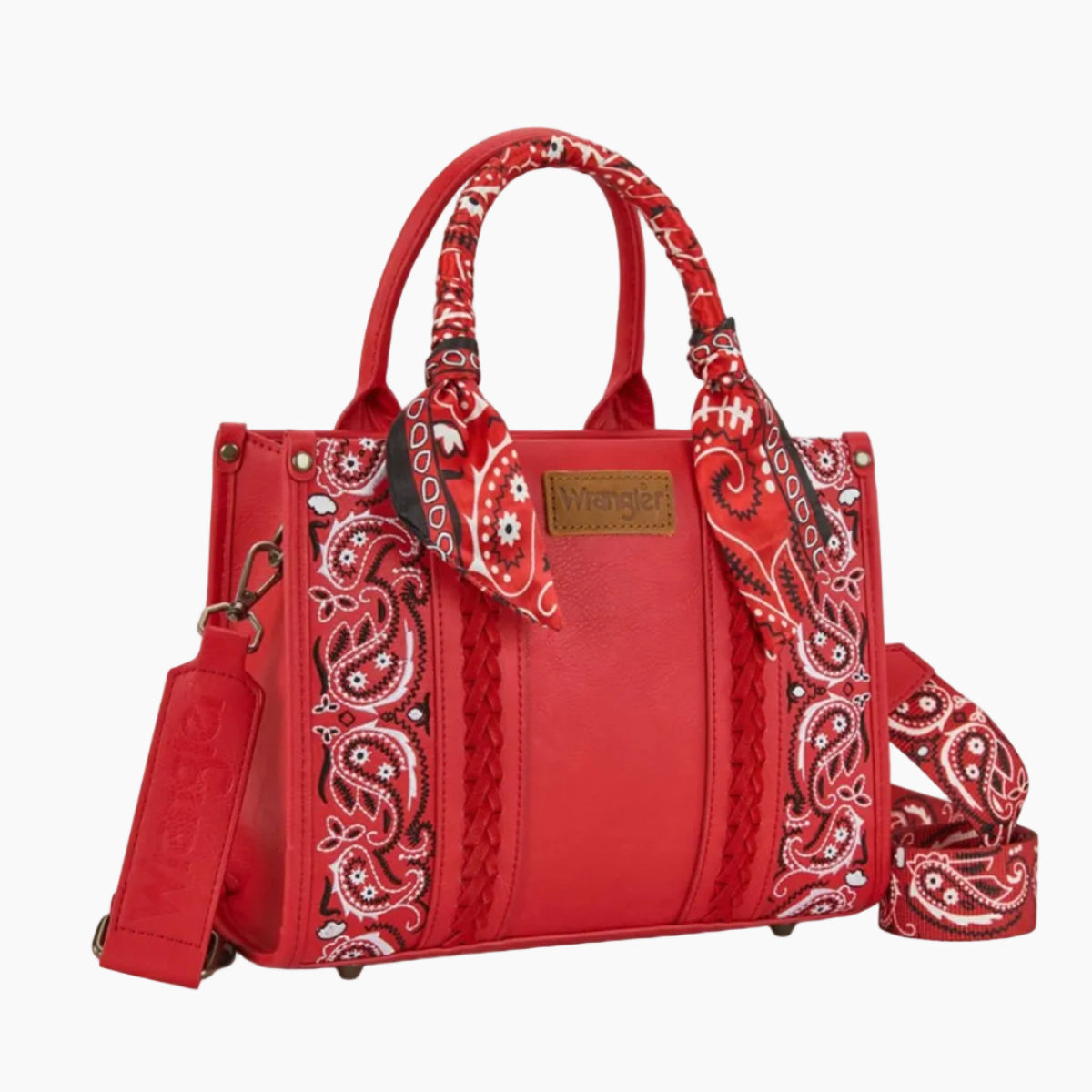 PaisleyCrossbodyBagRedFront