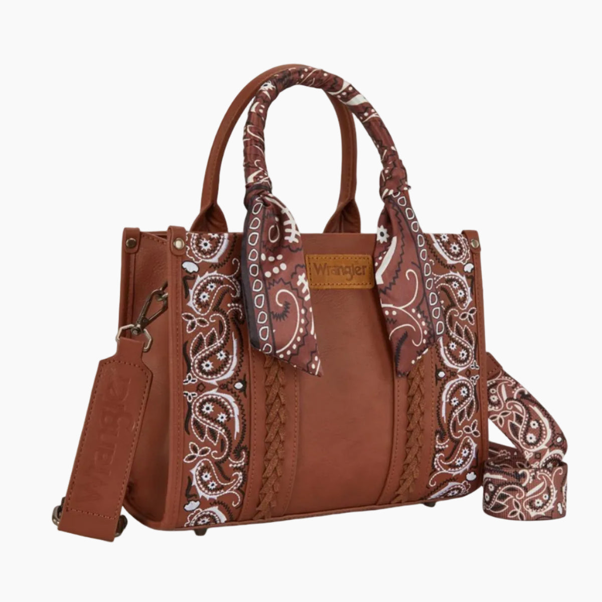 PaisleyCrossbodyBagTanFront