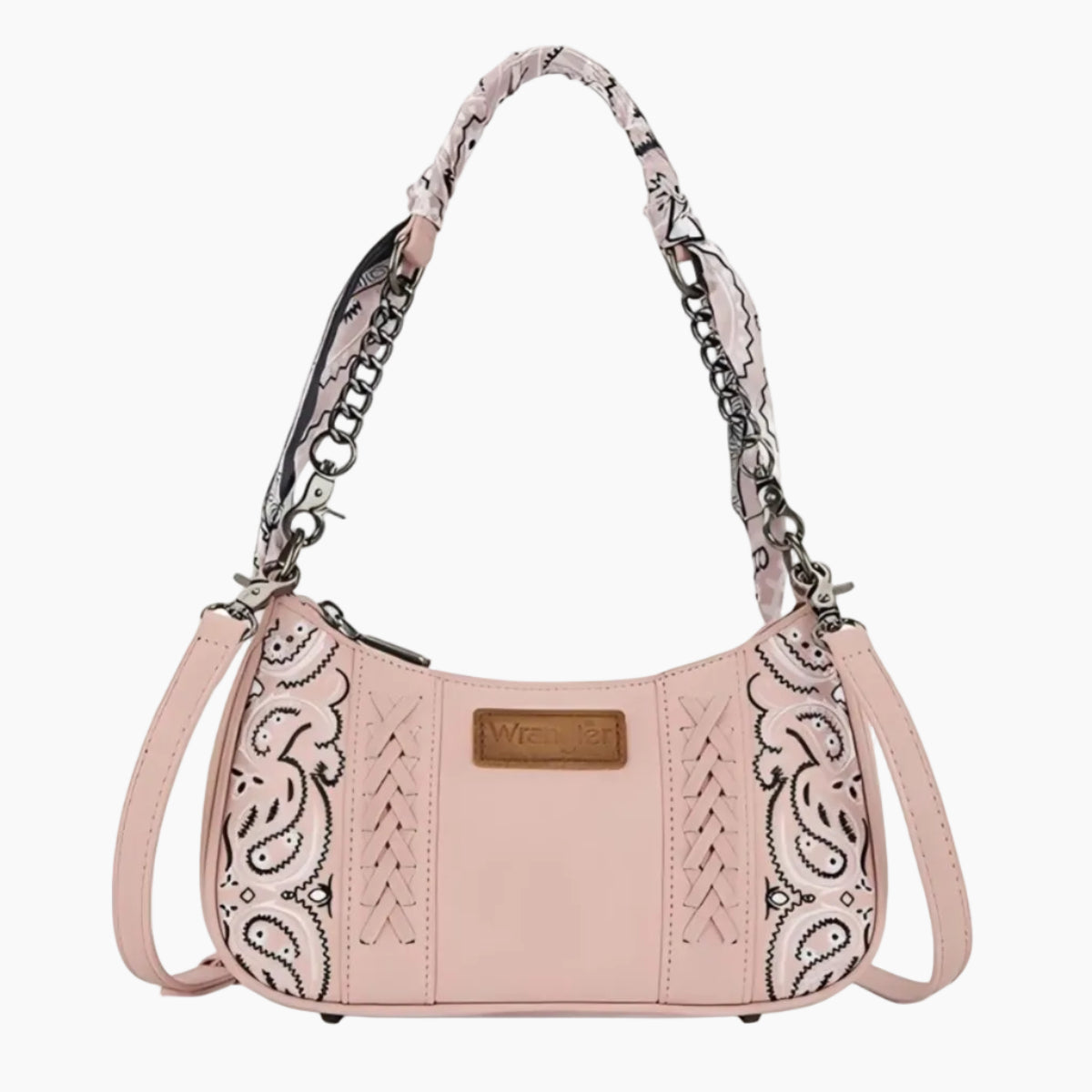 PaisleyShoulderBagPinkFront