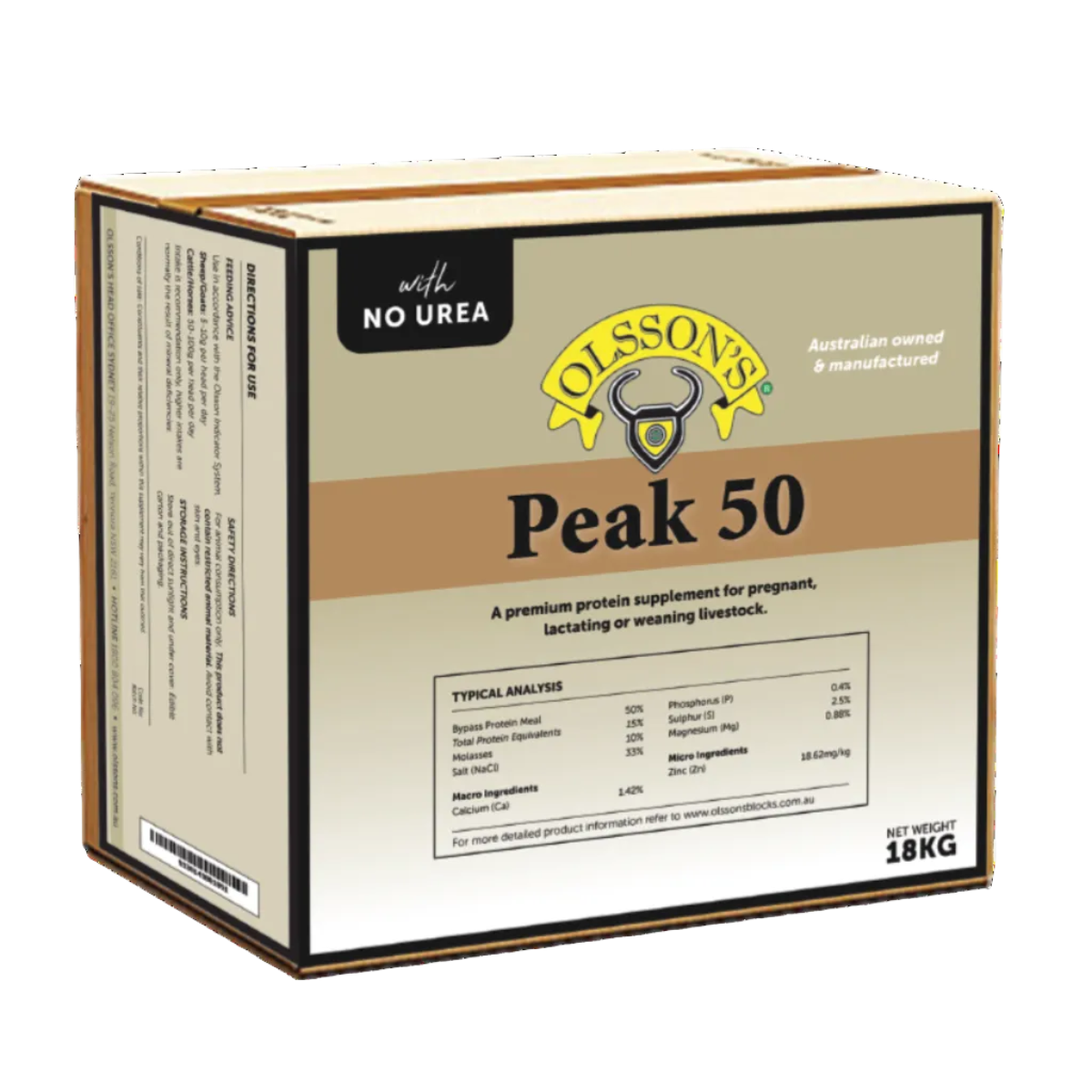 Peak50NoUrea18kg