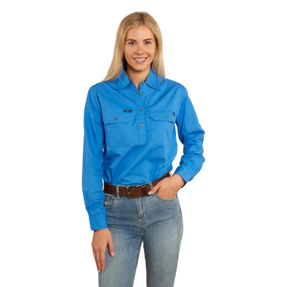 PentecostRiverHalfShirtBlueFront