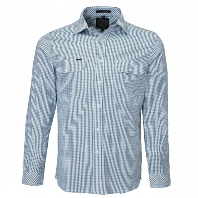 Pilbara Men's Long Sleeve Shirt - Double Pockets