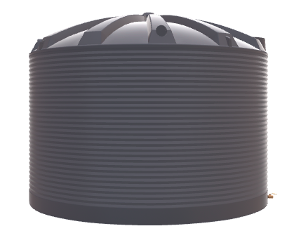 Polymaster Round Rainwater Tank 31,700L Slate Grey