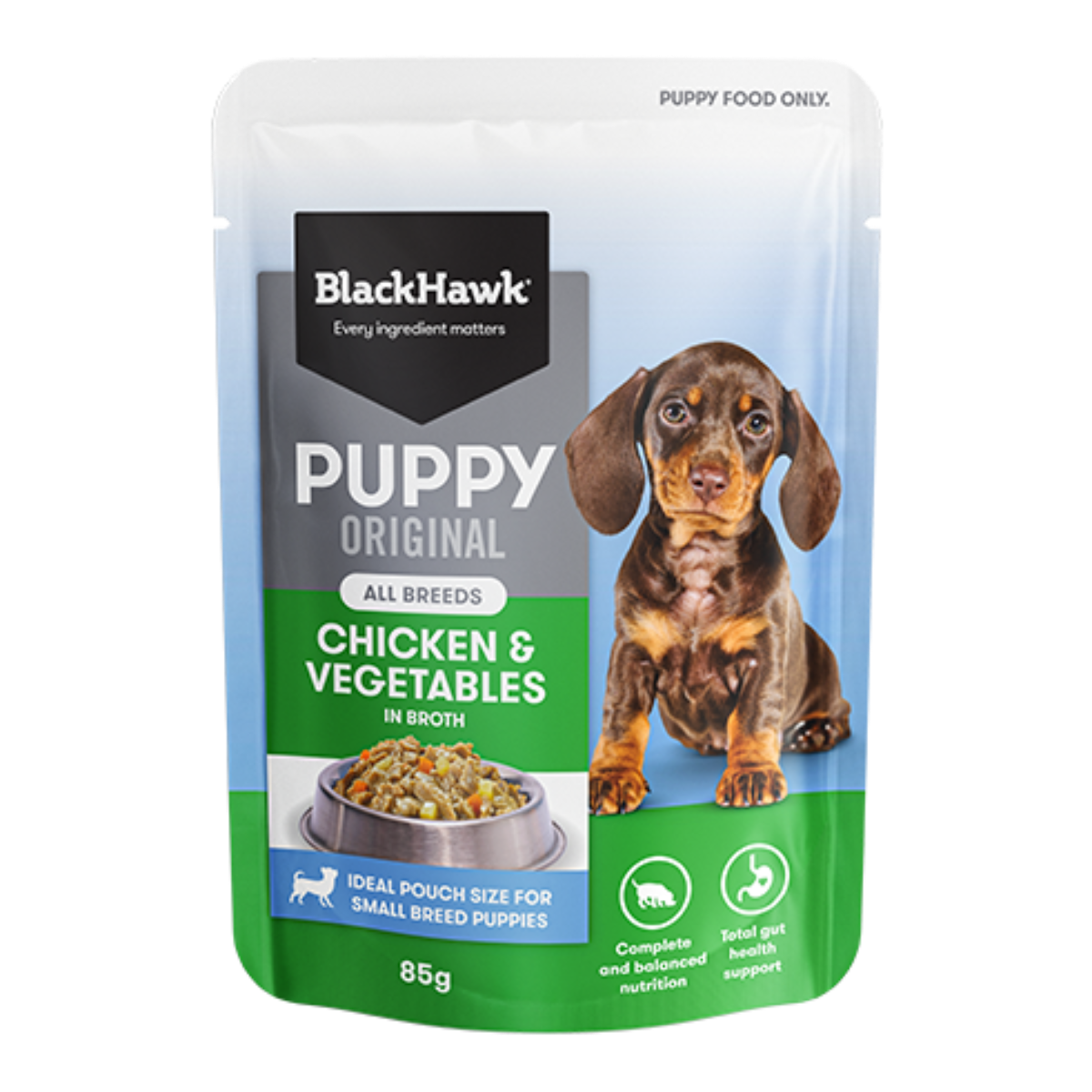 PuppySachetChickVeg85g