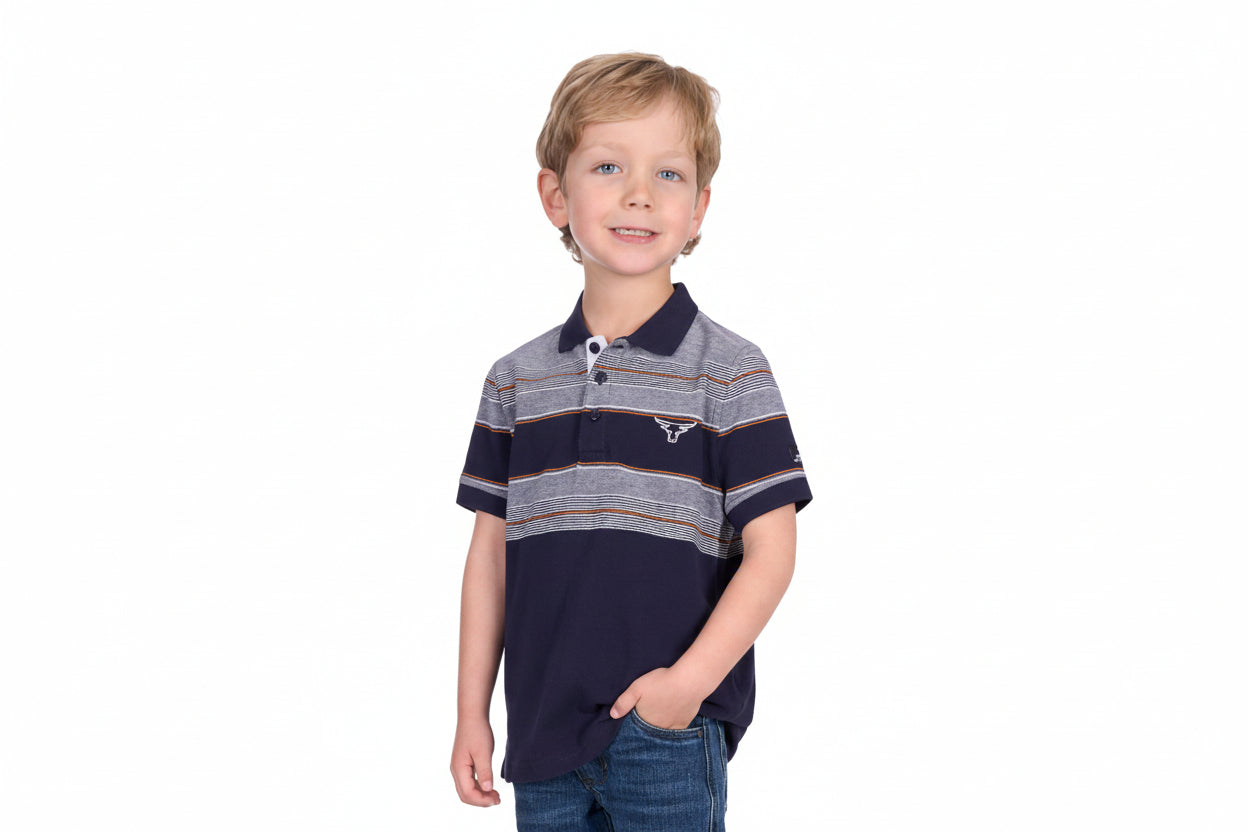 Pure Western BOY’S BRAD SHORT SLEEVE POLO