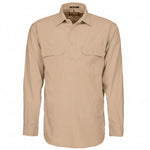 Mens Pilbara Closed Front L/S Shirt