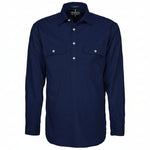 Mens Pilbara Closed Front L/S Shirt