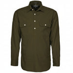 Mens Pilbara Closed Front L/S Shirt