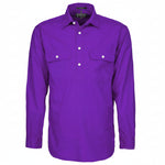 Mens Pilbara Closed Front L/S Shirt