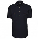 Closed Front Men's Pilbara Shirt - Short Sleeve