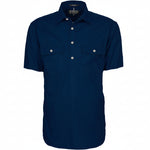 Closed Front Men's Pilbara Shirt - Short Sleeve