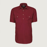 Closed Front Men's Pilbara Shirt - Short Sleeve
