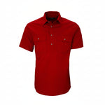 Closed Front Men's Pilbara Shirt - Short Sleeve