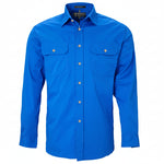 Open Front Men's Pilbara Shirt - Long Sleeve