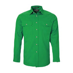 Open Front Men's Pilbara Shirt - Long Sleeve