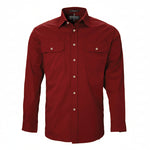 Open Front Men's Pilbara Shirt - Long Sleeve