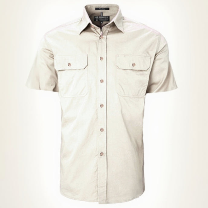 Men's Pilbara Shirt - Open Front - Short Sleeve