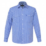 Blue checkered shirt on a white background