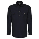 RM200CFClosedFrontLSShirtBlack