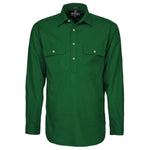 RM200CFClosedFrontLSShirtGreen