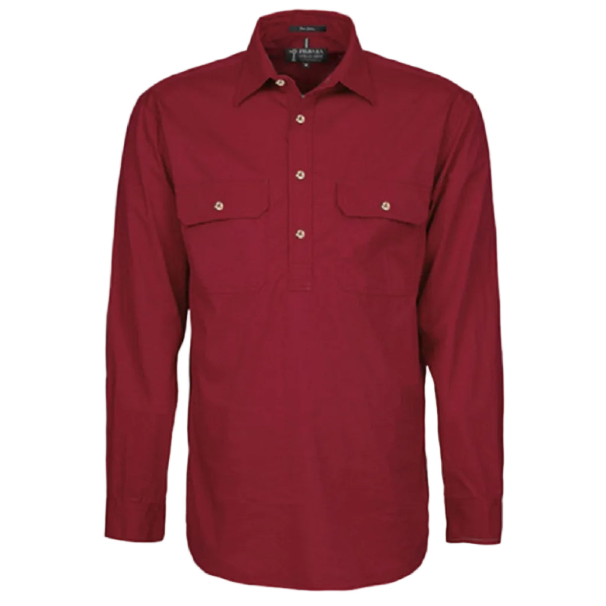 RM200CFClosedFrontLSShirtOchre