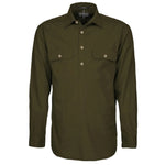 RM200CFClosedFrontLSShirtOlive