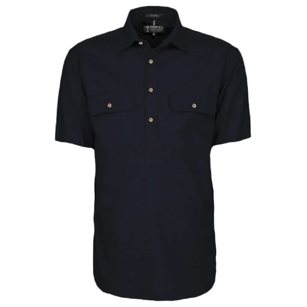 RM200CFSClosedFrontSSShirtBlack