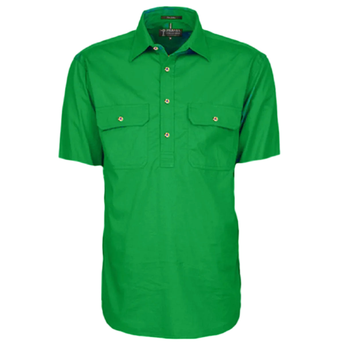 RM200CFSClosedFrontSSShirtEmerald