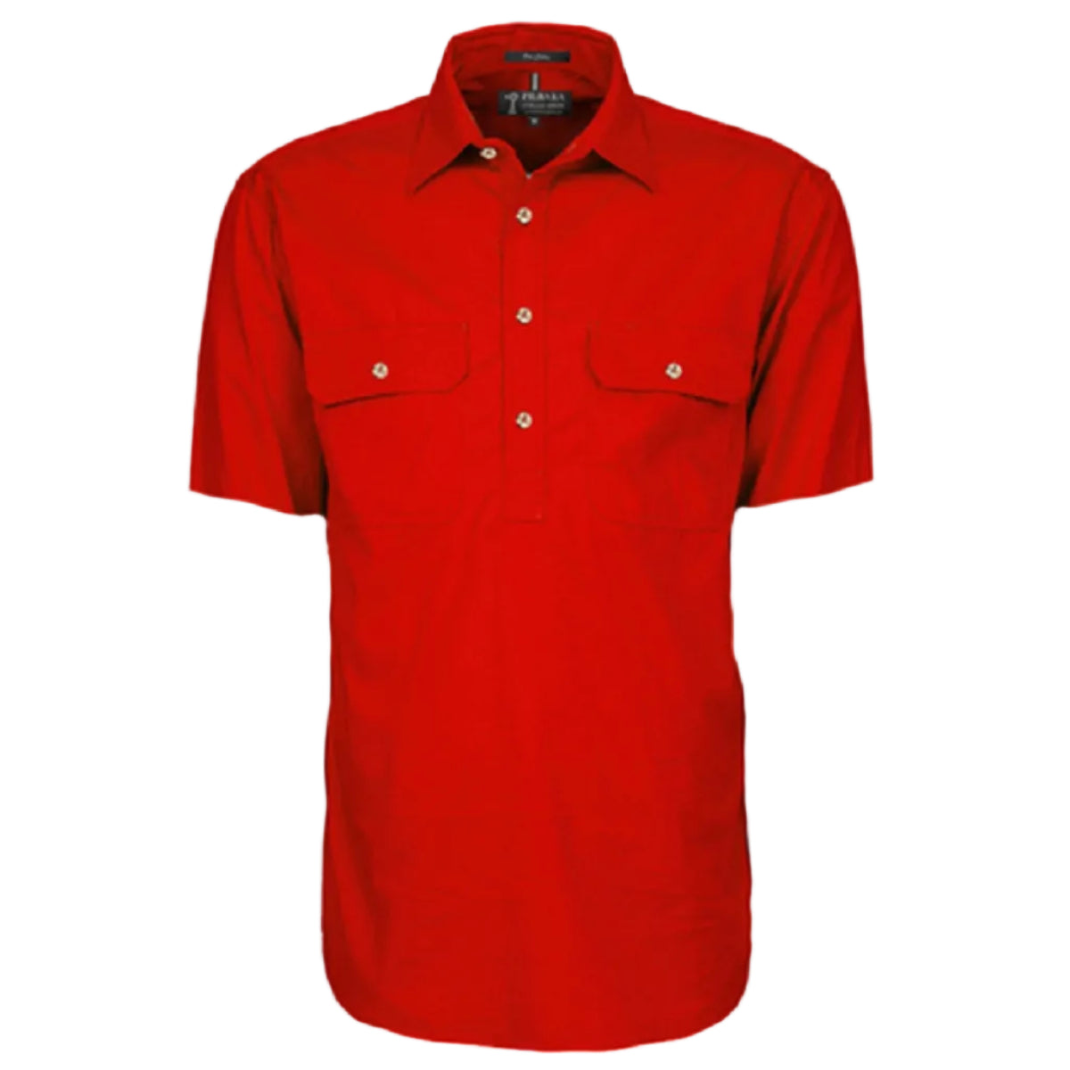 RM200CFSClosedFrontSSShirtRed