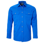 RM500BTOpenFrontLSShirtCoboltBlue