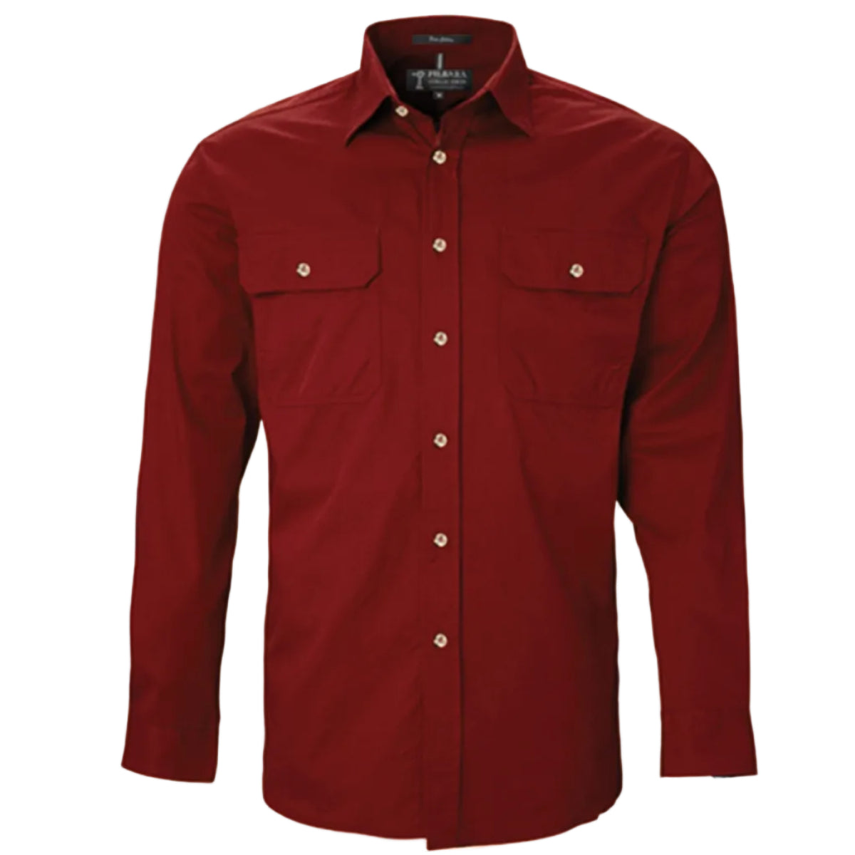 RM500BTOpenFrontLSShirtOchre