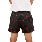 RoseDesertFootyShortsBlackBack