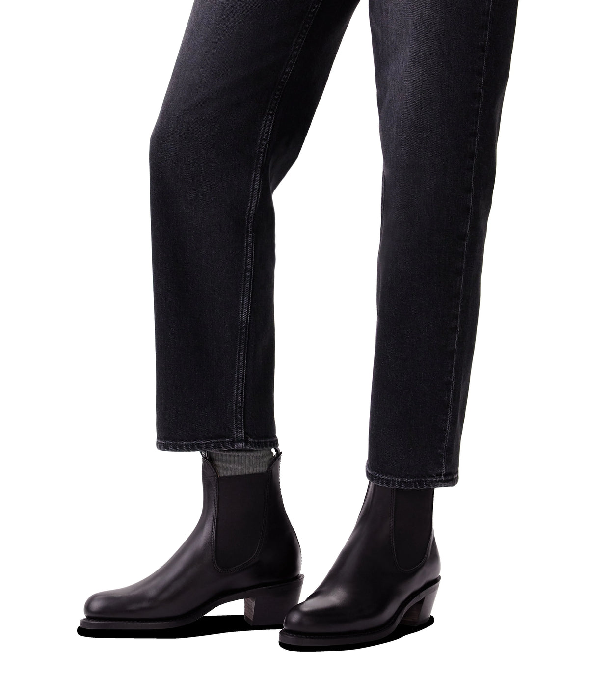 Rosebery boot – black pull-up leather 1