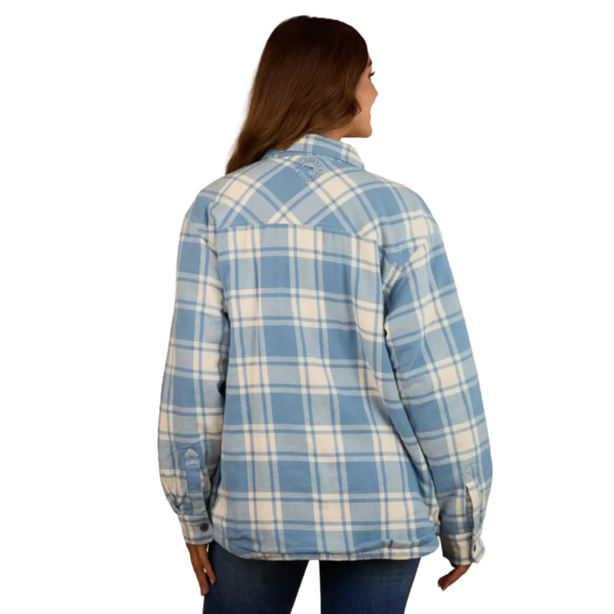 SadieFlannelDenium-OffWhiteBack